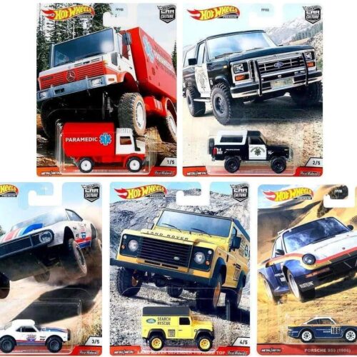 1:64 Hot Wheels Premium 2020 Wild Terrain Car Culture Premium Pack 5 pcs. Porsche, Ford