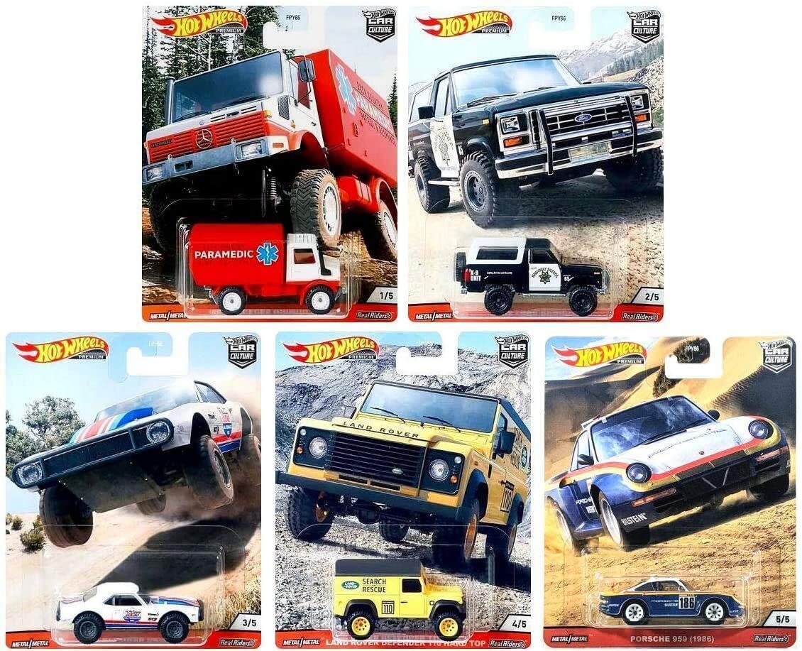 ID 86041 orig 1.jpg 1:64 Hot Wheels Premium 2020 Wild Terrain Car Culture Premium Pack 5 pcs. Porsche, Ford
