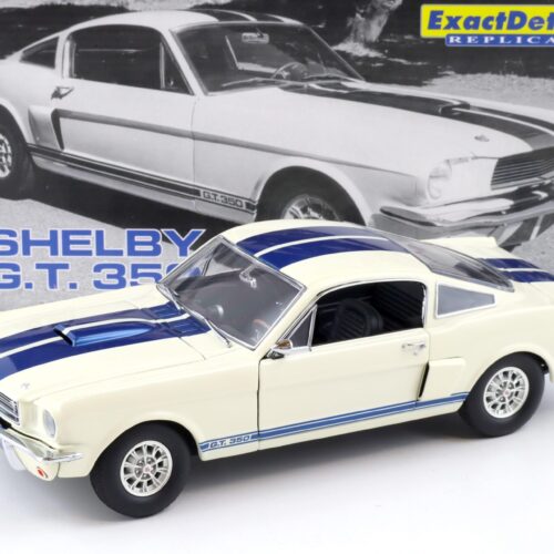 1:18 Exact Detail Shelby GT 350 Coupe 1966 white/ blue stripes