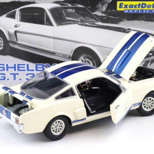 1:18 Exact Detail Shelby GT 350 Coupe 1966 white/ blue stripes