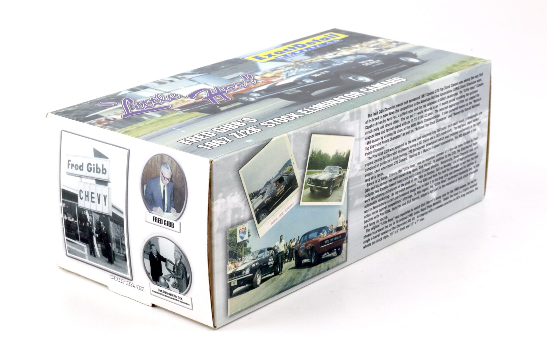 1:18 Exact Detail FRED GIBB´s 1967 Chevrolet Camaro Z/28 Stock Eliminator Little Hoss