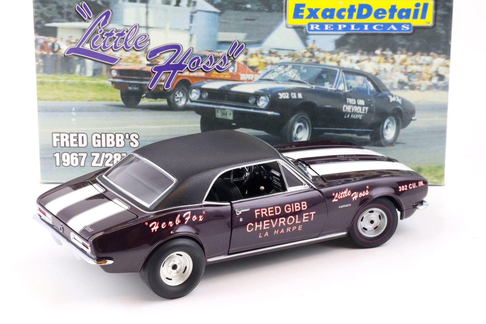 1:18 Exact Detail FRED GIBB´s 1967 Chevrolet Camaro Z/28 Stock Eliminator WCC211