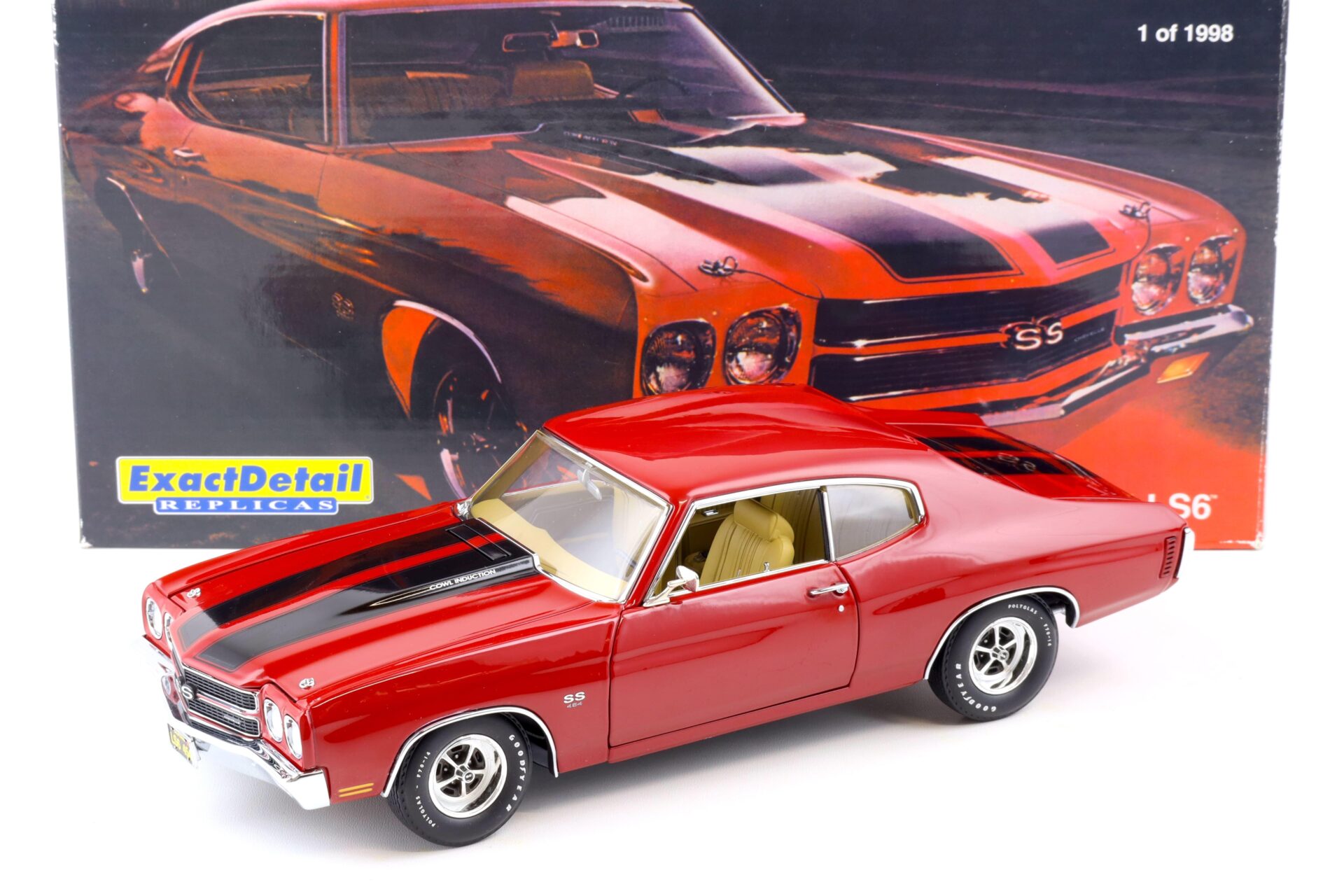 ID 86183 orig 1.jpg 1:18 Exact Detail 1970 Chevrolet Chevelle SS 454 LS6 Coupe red/ black WCC603