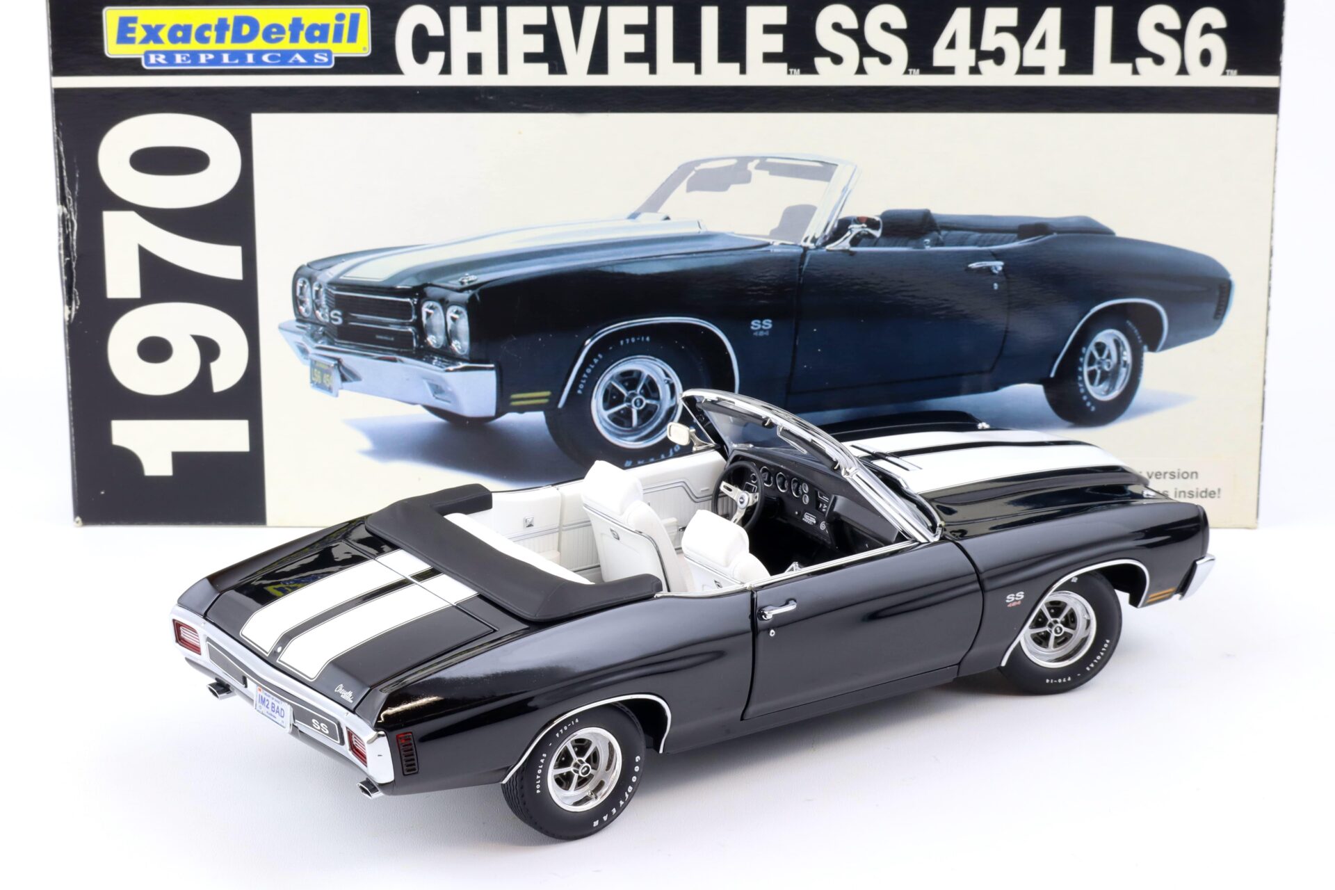 1:18 Exact Detail 1970 Chevrolet Chevelle SS 454 LS6 Convertible black WCC602A