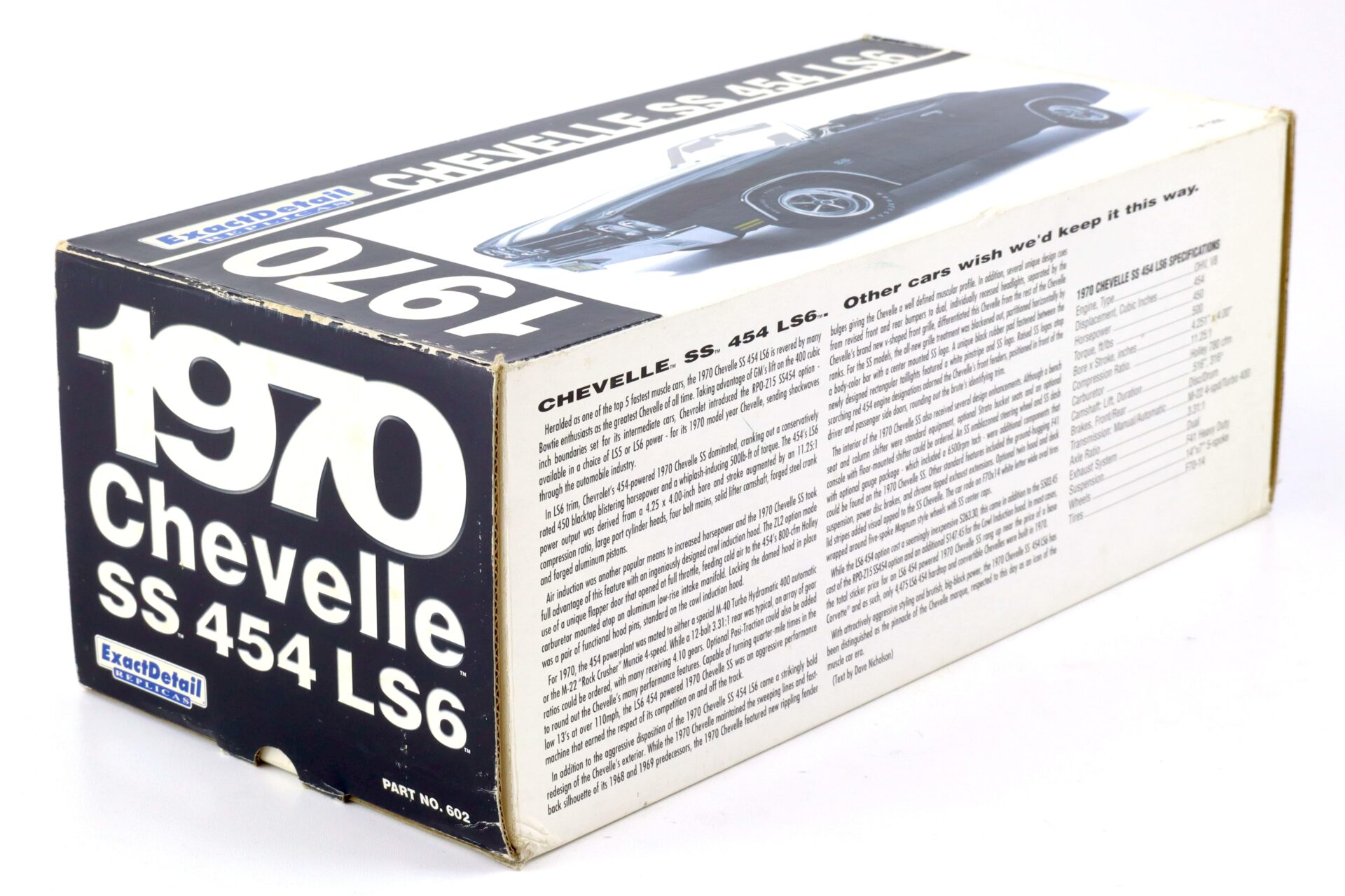 1:18 Exact Detail 1970 Chevrolet Chevelle SS 454 LS6 Convertible black WCC602