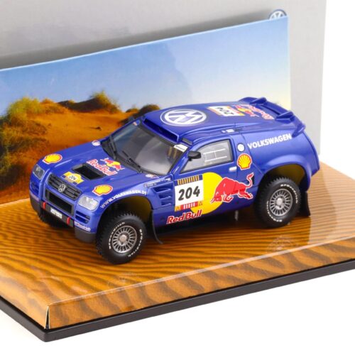 1:43 Minichamps VW Race Touareg #204 Red Bull blue VW DEALER - Image 1