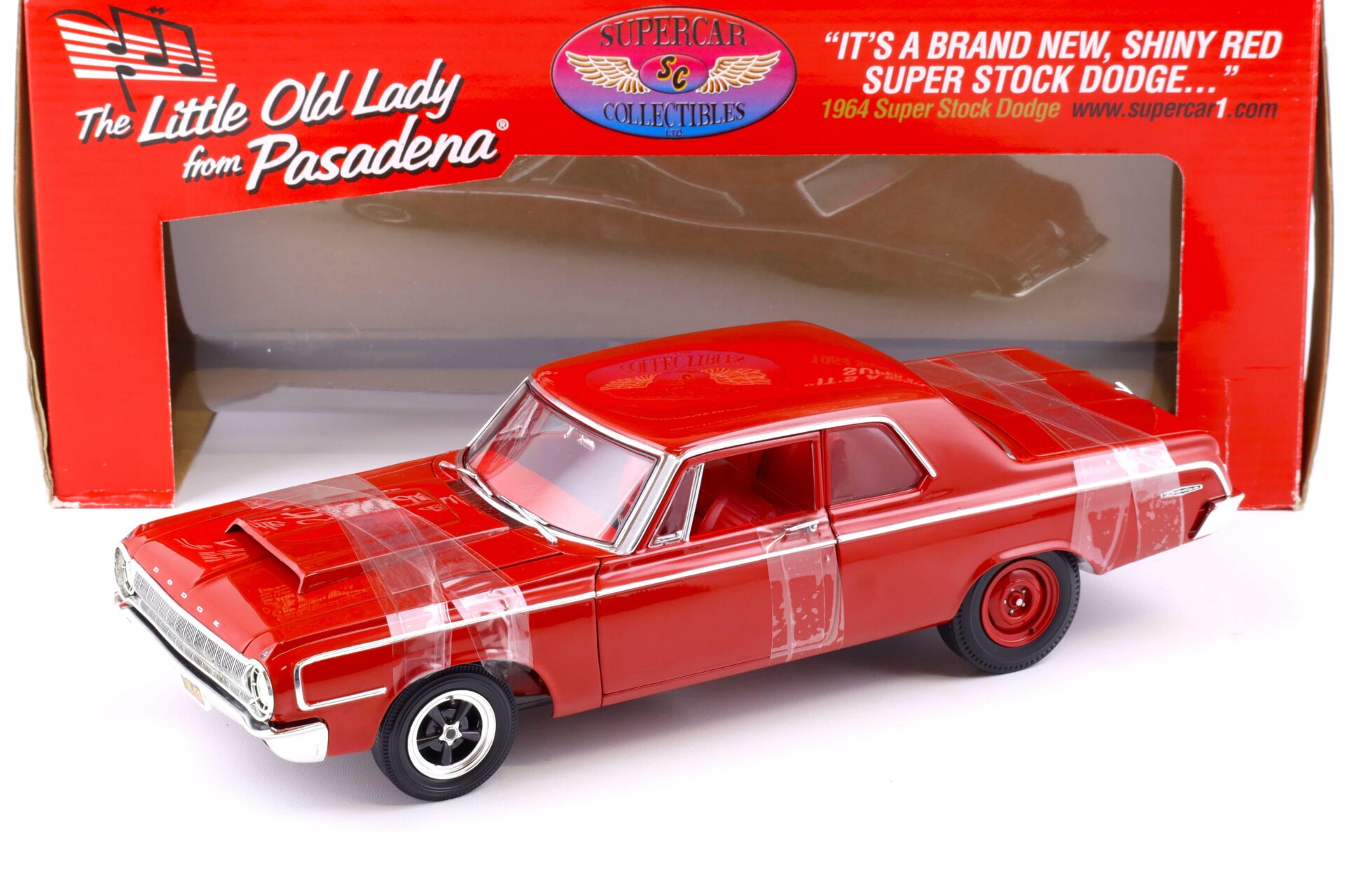 ID 86315 orig 1.jpg 1:18 Highway61 Supercar 1964 Dodge Super Stock The little Old Lady from Pasadena red 50247
