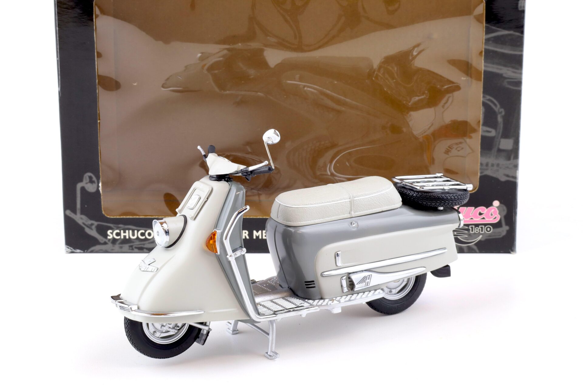 ID 86399 orig.jpg 1:10 Schuco Heinkel Roller Tourist 103 A2 grey/ grey 06537
