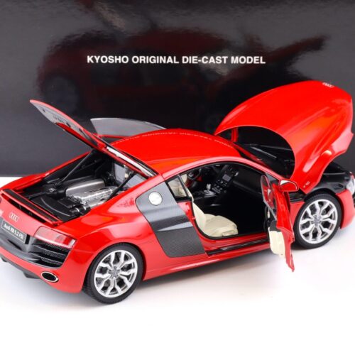 1:18 Kyosho Audi R8 5.2 FSI V10 Quattro Coupe brilliant red 09216R
