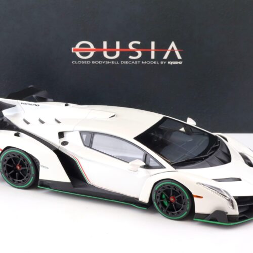 1:18 Kyosho Ousia Lamborghini Veneno Coupe white/ green Line C09501WG