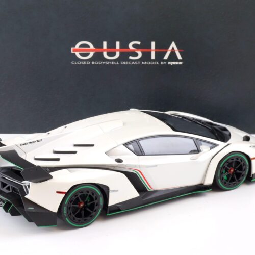 1:18 Kyosho Ousia Lamborghini Veneno Coupe white/ green Line C09501WG