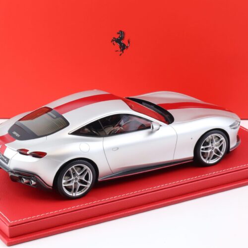 1:18 BBR Ferrari Roma 30th Anniversary matte Sanu silver - Limited 180 pcs.