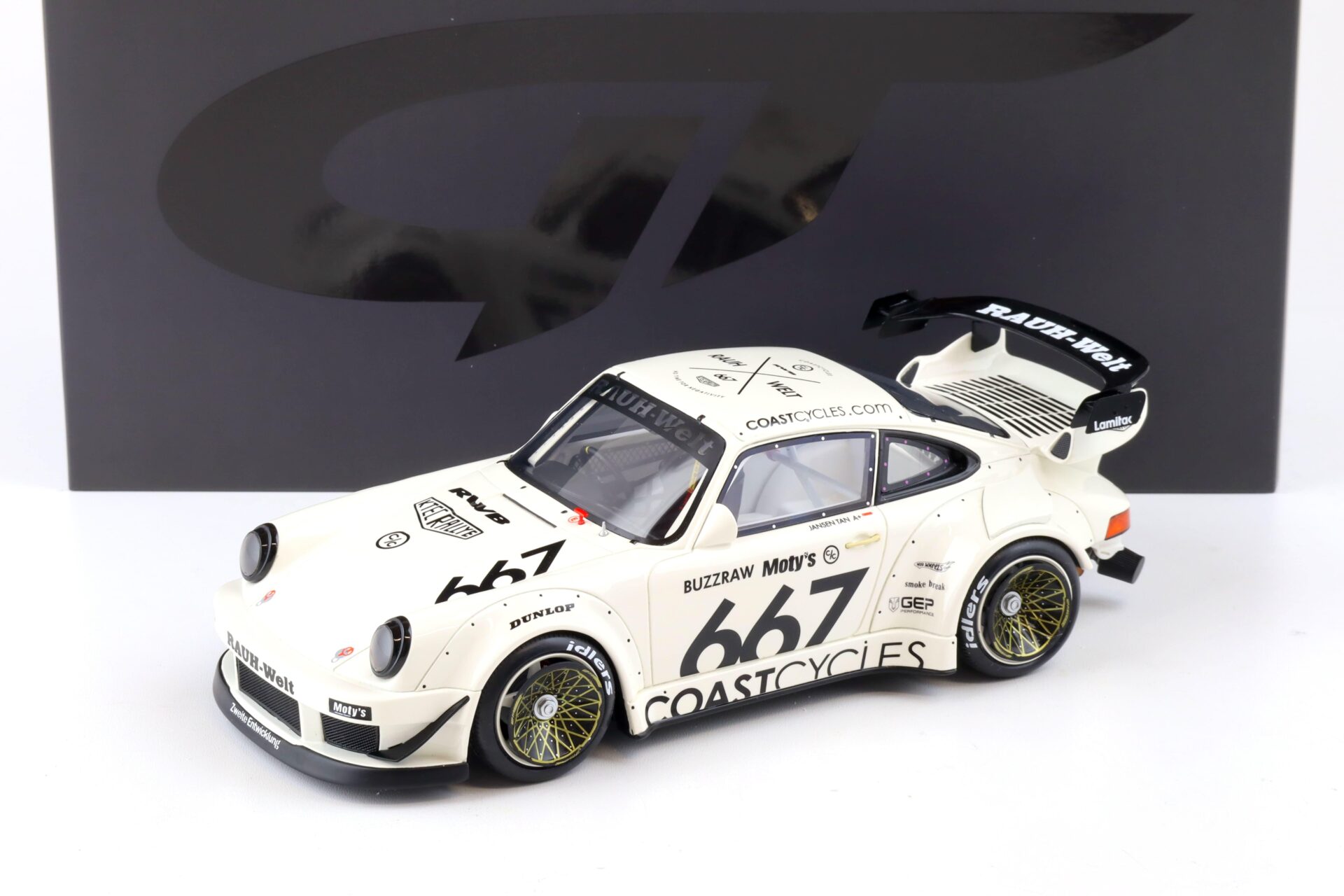 ID 86976 orig 1.jpg 1:18 GT Spirit GT410 Porsche 911 (964) RWB RAUH-Welt Coast Cycle white 2023