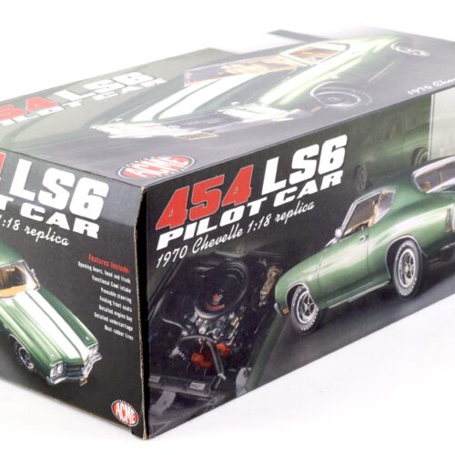 1:18 AMCE 1970 Chevrolet Chevelle 454 LS6 Coupe Pilot Car green metallic/ white