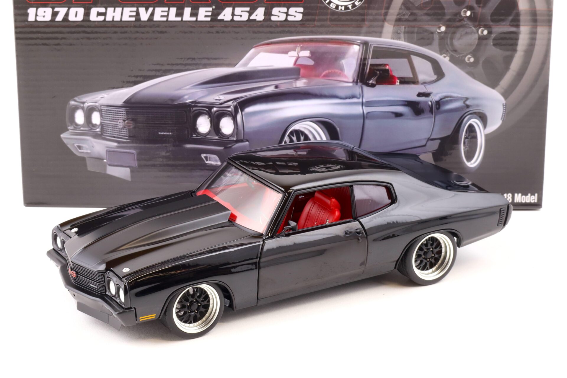 1:18 ACME 1970 Chevrolet Chevelle 454 SS Coupe GFORCE Street Fighter black