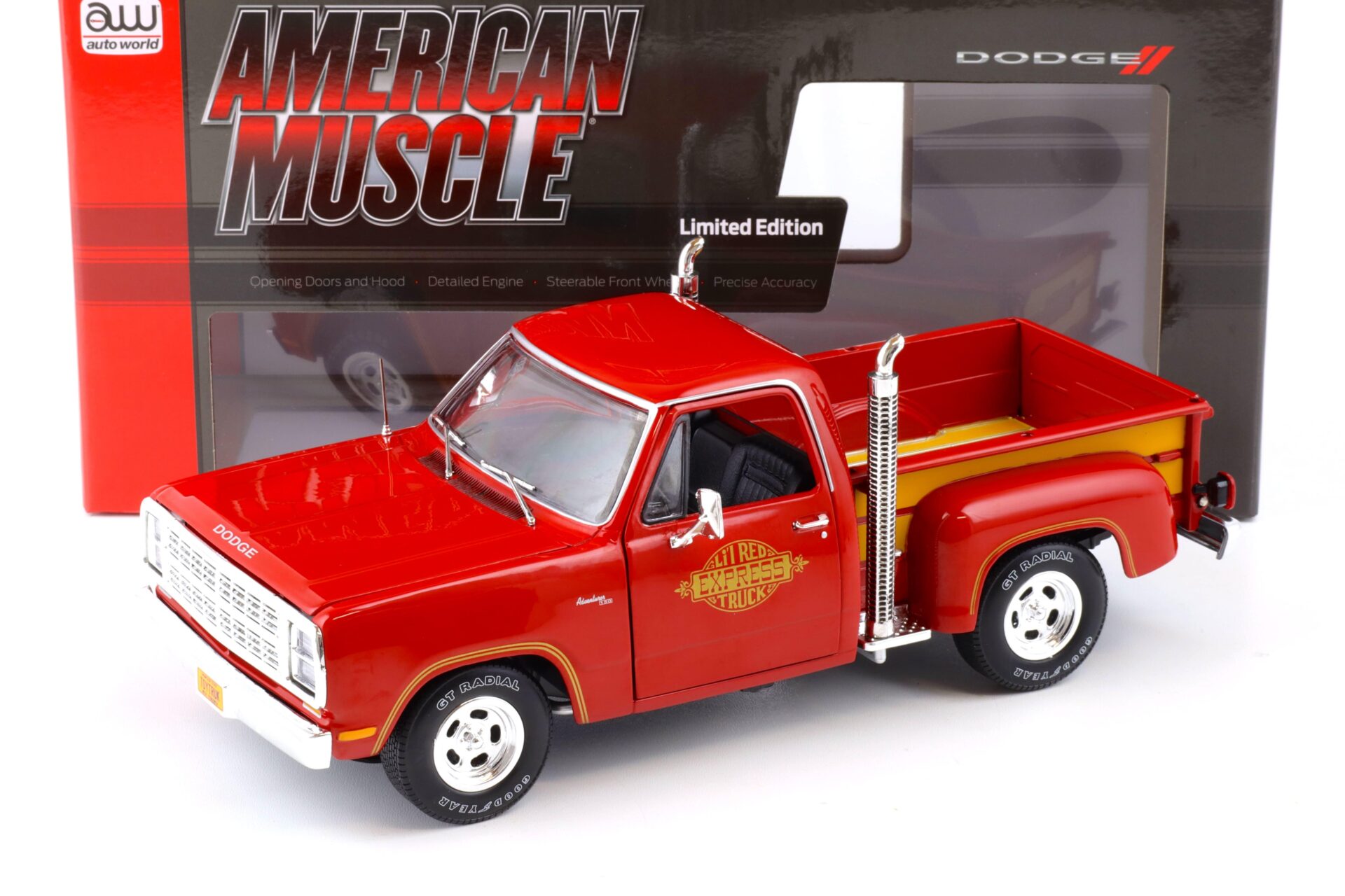 ID 87442 orig 1.jpg 1:18 Auto World 1979 Dodge Utility Pickup Li´l Red Express Truck red