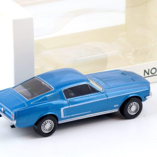 1:43 Norev Jet Car Ford Mustang Fastback 1968 Acapulco blue metallic