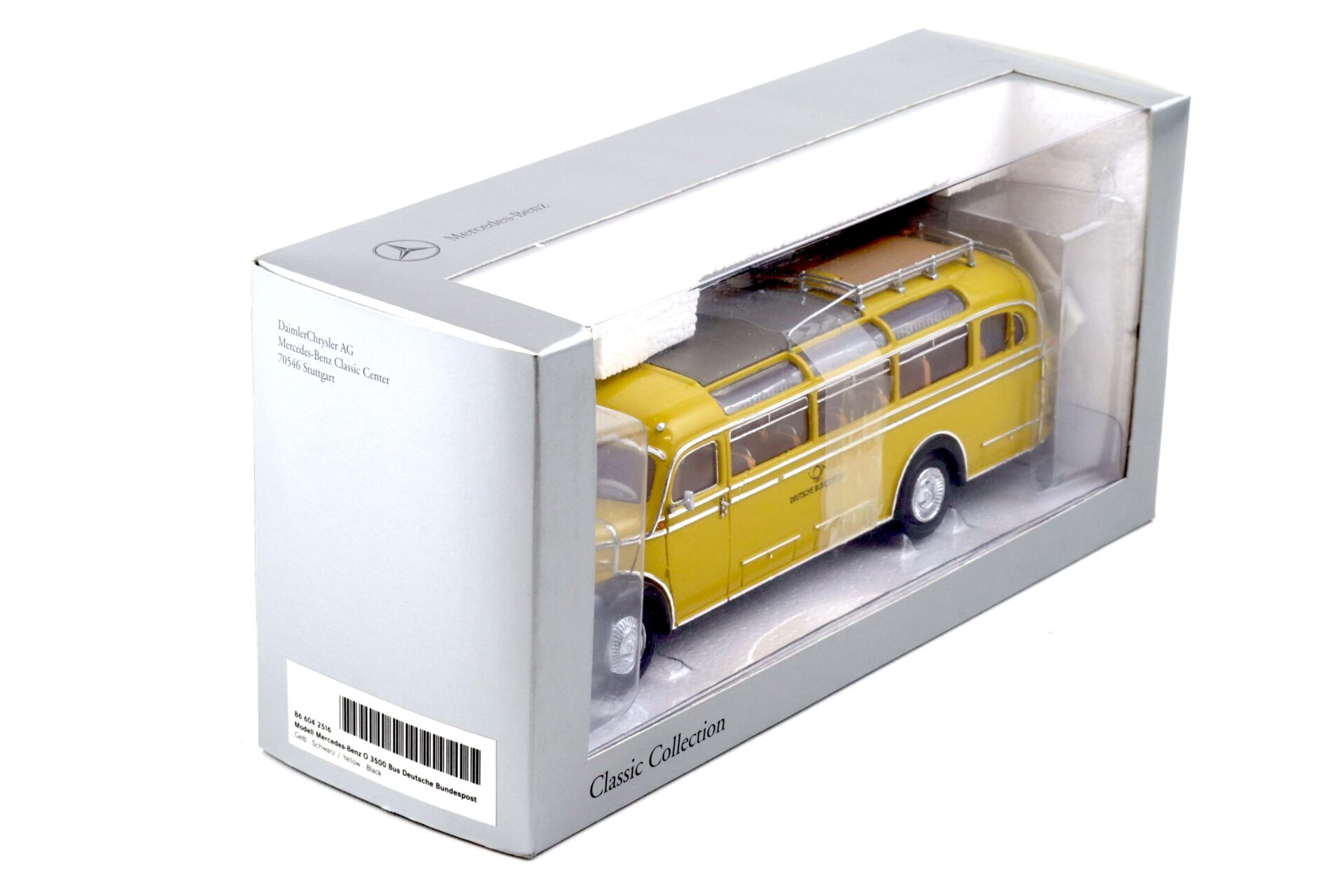 1:43 Minichamps Mercedes O 3500 BUS yellow Deutsch Bundespost DEALER VERSION
