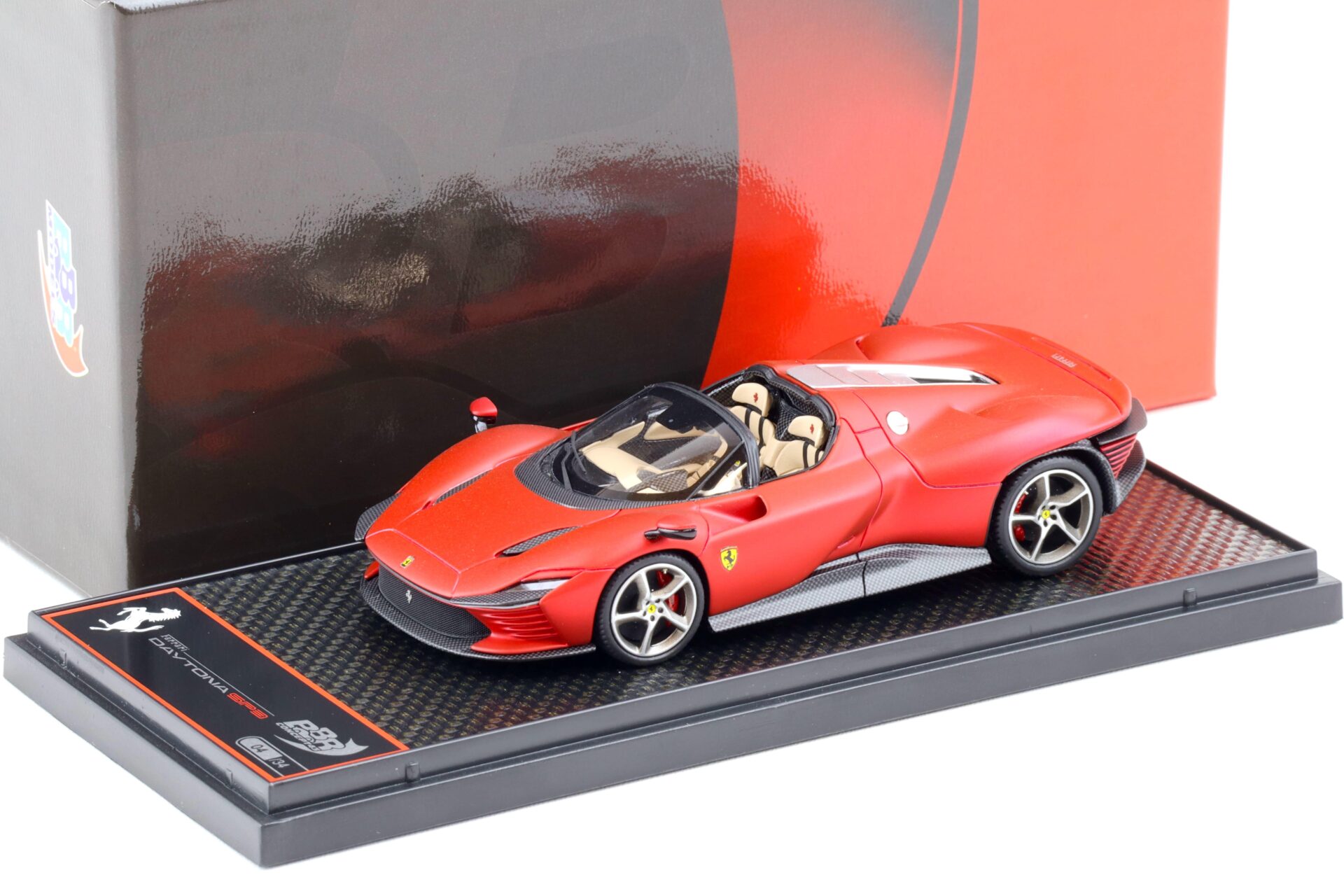 1:43 BBR Ferrari SP3 Daytona Serie Icona Rosso Fuoco Matt red - Limited 34 pcs.