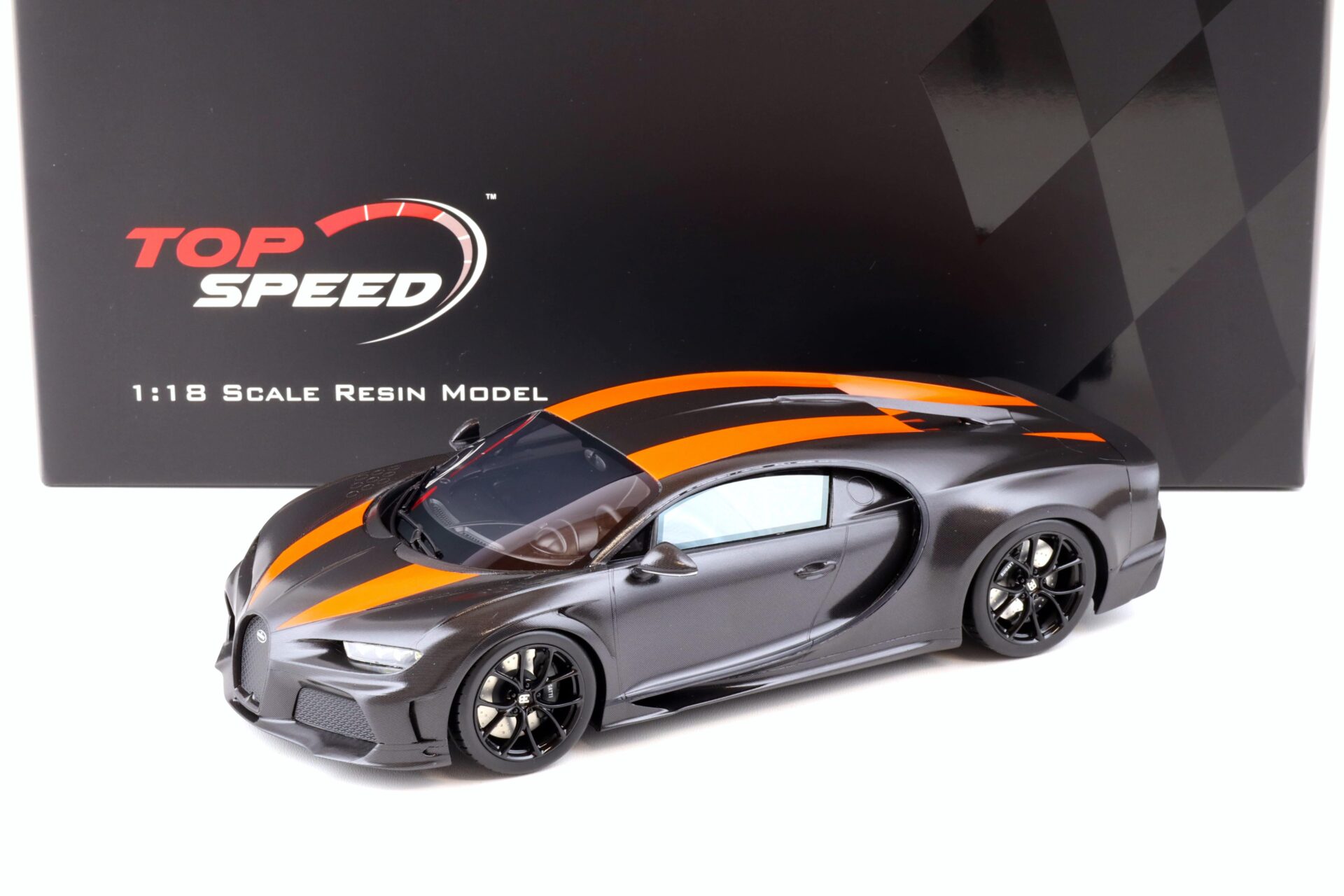 ID 88151 orig.jpg 1:18 Top Speed Bugatti Chiron Super Sport 300+ World Record Carbon/orange TS0363