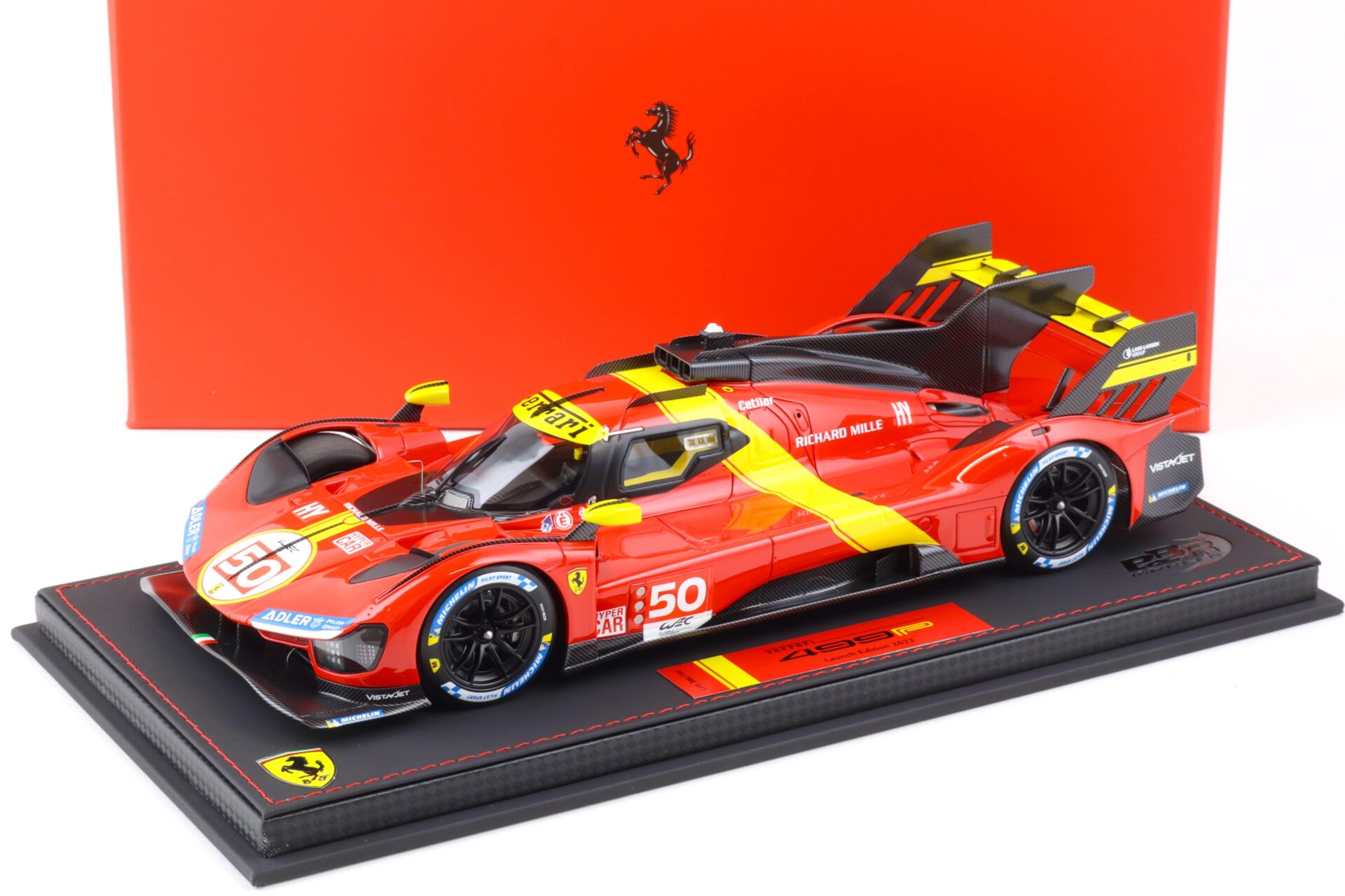 ID 88489 orig 1.jpg 1:18 BBR Ferrari 499P Hypercar 2022 Launch Edition red Le Mans - Limited 599 pcs.