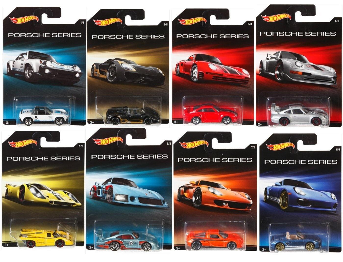 ID 88561 orig.jpg 1:64 Hot Wheels 2014 Porsche Series Set 8 pcs. CGB63 Carrera GT, 918 Spyder, 914-6