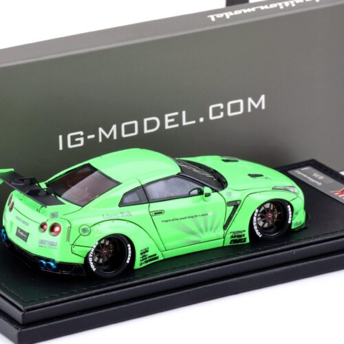 1:43 Ignition Model IG2270 Nissan LB-WORKS GT-R R35 Liberty Walk green metallic - Image 2