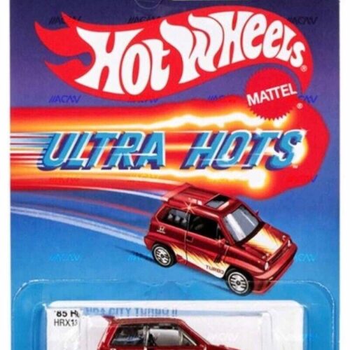 1:64 Hot Wheels 2024 Ultra Hots 979F Honda City Turbo II red HRX13 - Image 1