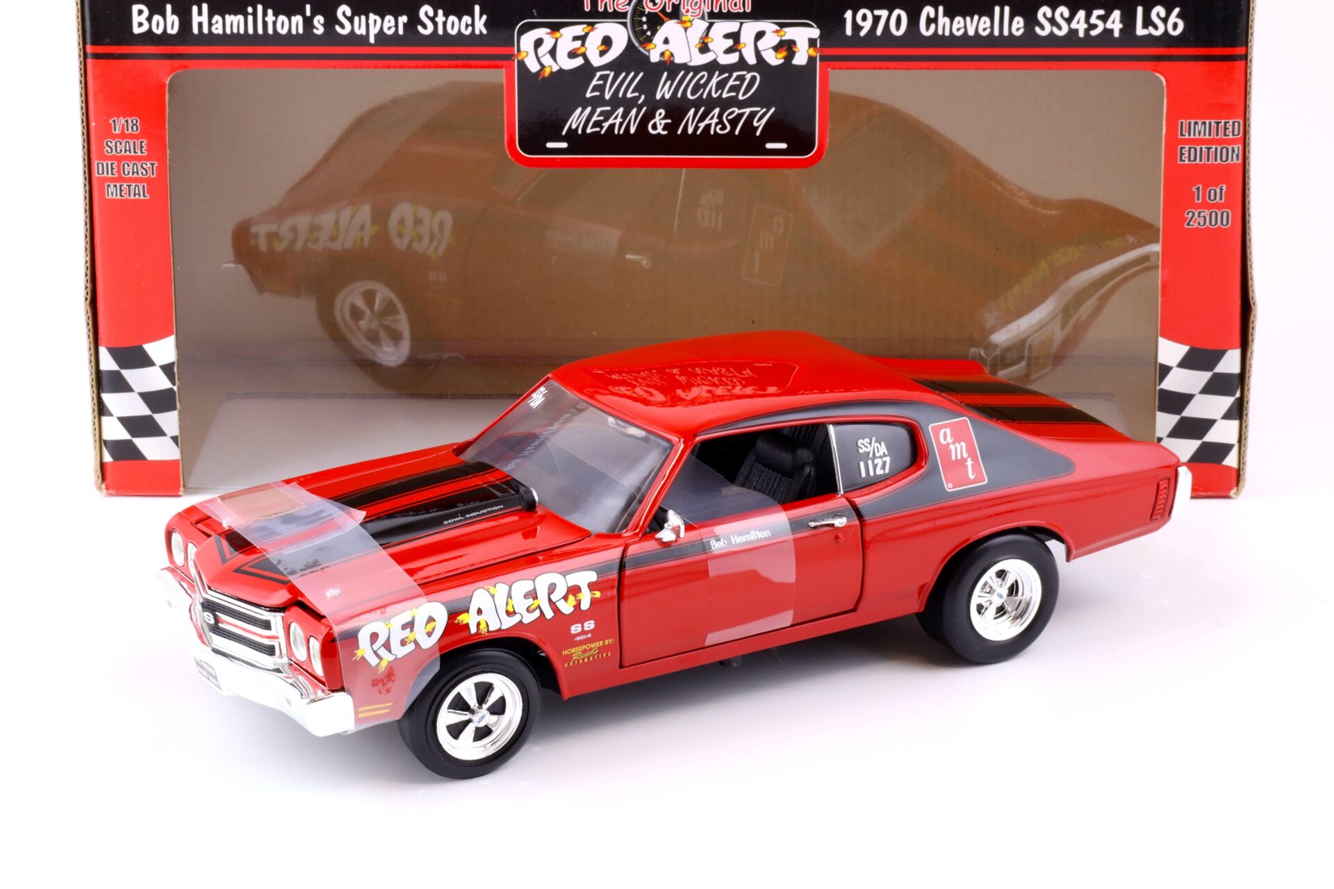 ID 89151 orig.jpg 1:18 ERTL 1970 Chevrolet Chevelle SS454 LS6 Coupe RED ALERT Bob Hamilton Super Stock