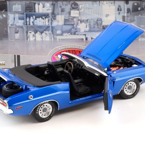 1:18 Greenlight 1971 Dodge Challenger Convertible blue Supercar Collectibles