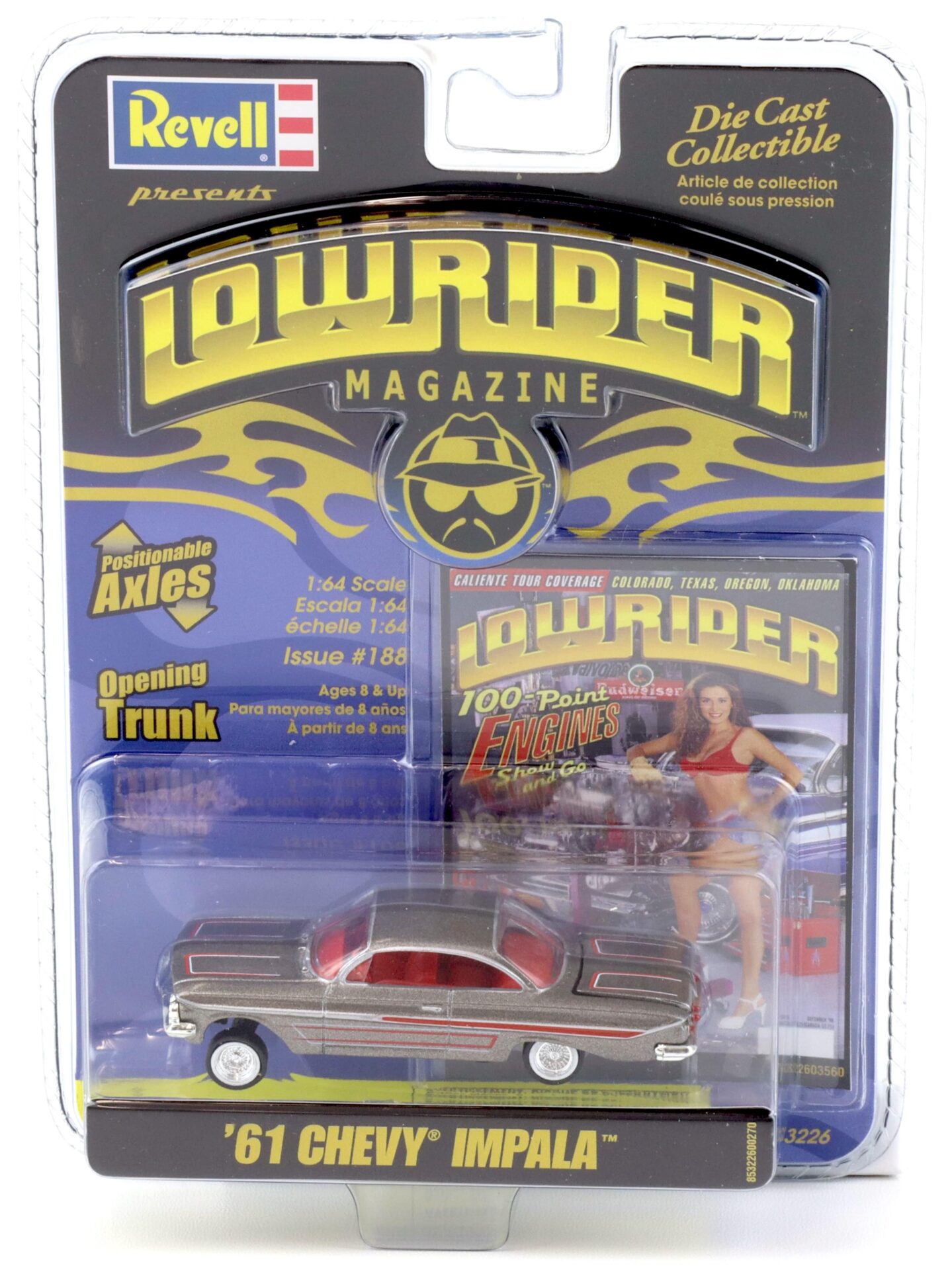 ID 90536 orig 1.jpg 1:64 Revell Lowrider 1961 Chevrolet Impala grey metallic #188 -100 Point Engines