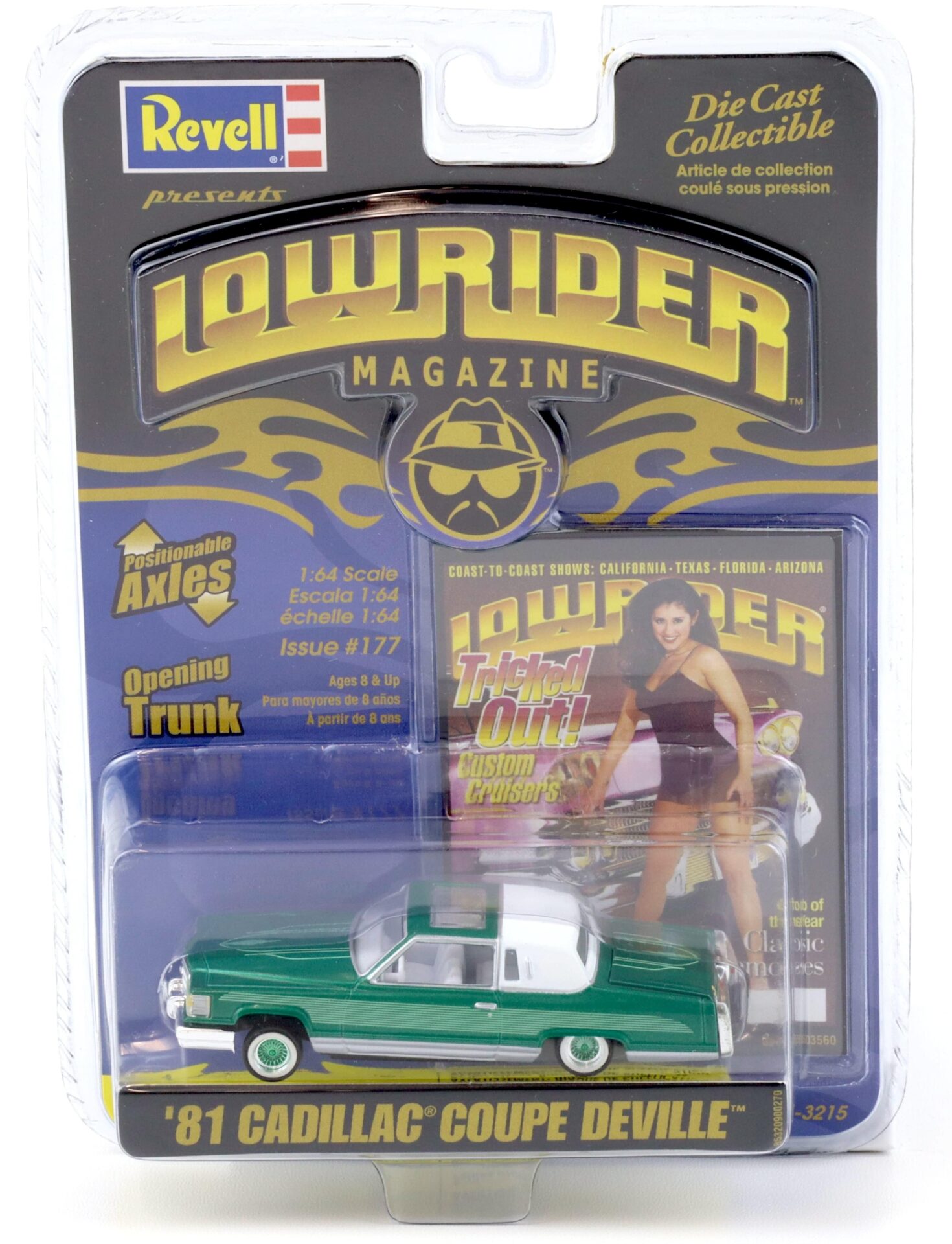 ID 90540 orig.jpg 1:64 Revell Lowrider 1981 Cadillac Coupe Deville green #177 Tricked out!