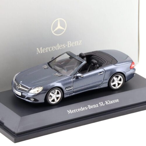 1:43 Minichamps Mercedes SL-Klasse R230 tenorit grey metallic 2008 DEALER VERSION