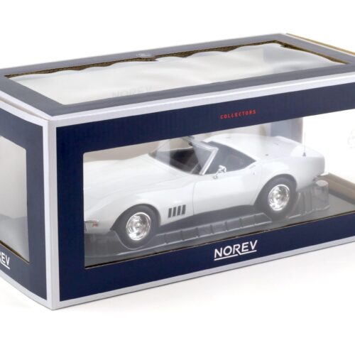 1:18 Norev Chevrolet Corvette C3 Convertible 1969 Can Am white