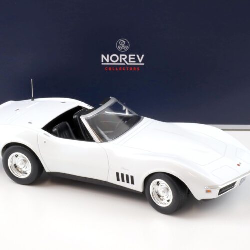 1:18 Norev Chevrolet Corvette C3 Convertible 1969 Can Am white