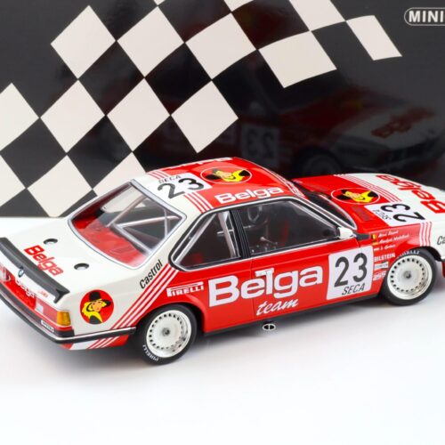 1:18 Minichamps BMW 635 CSI Belga Juma Racing 24h SPA 1985 Winkelhock/ Regout - Image 3