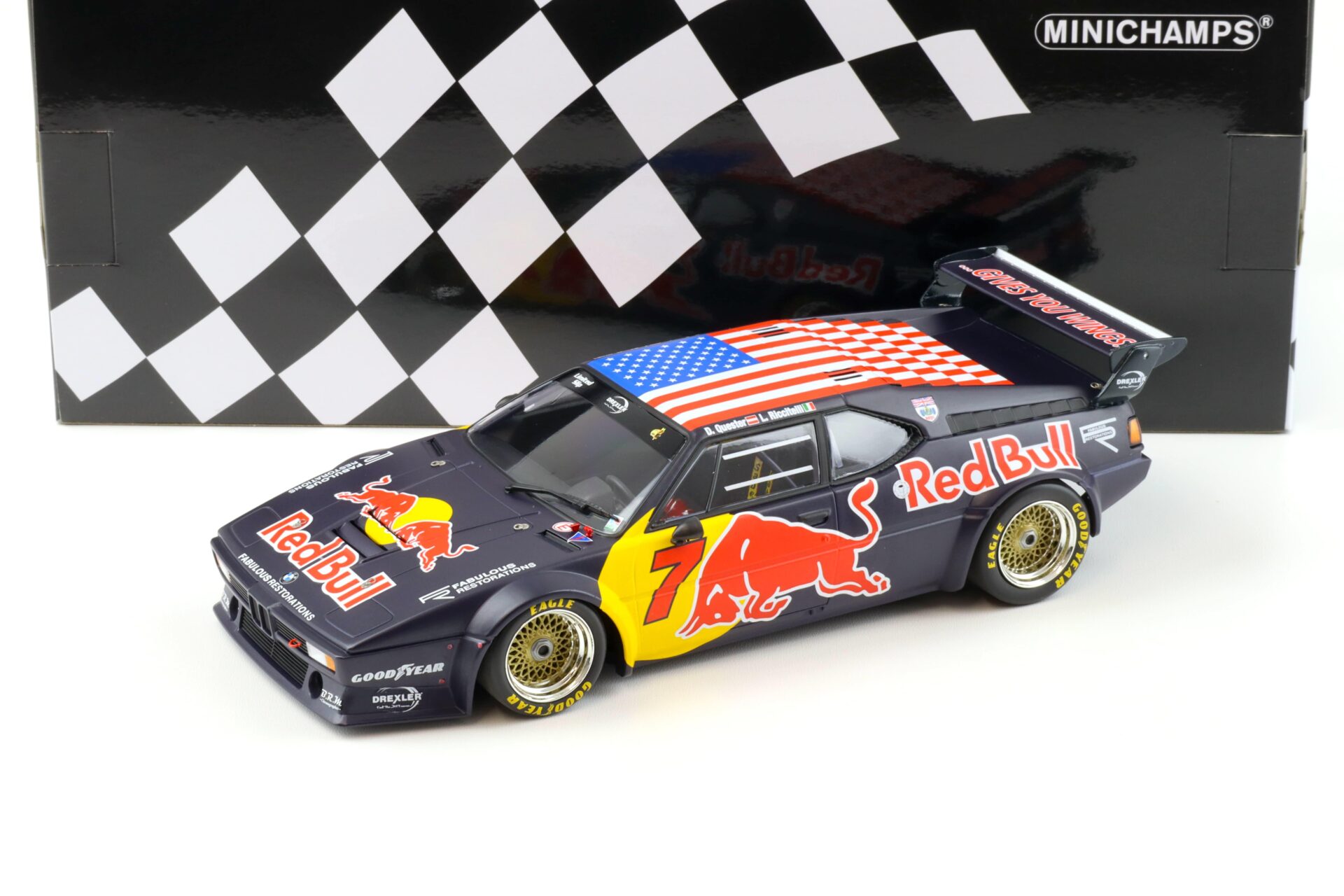 1:18 Minichamps BMW M1 Gr.B Team Red Bull HSR Daytona Classic 24h Winners 2017