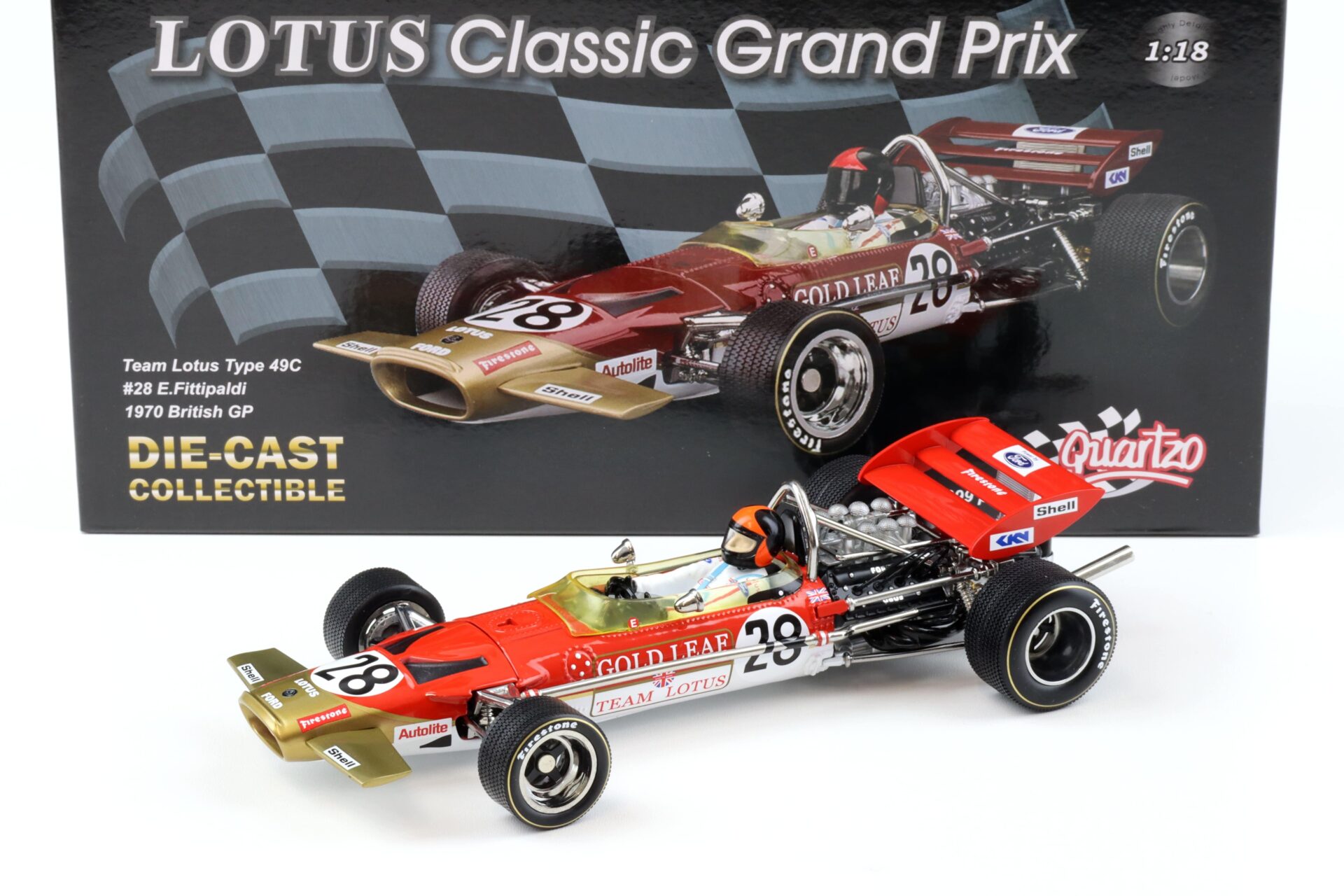 ID 91776 orig 1.jpg 1:18 Quartzo Lotus Type 49C Emerson Fittipaldi #28 British GP 1970