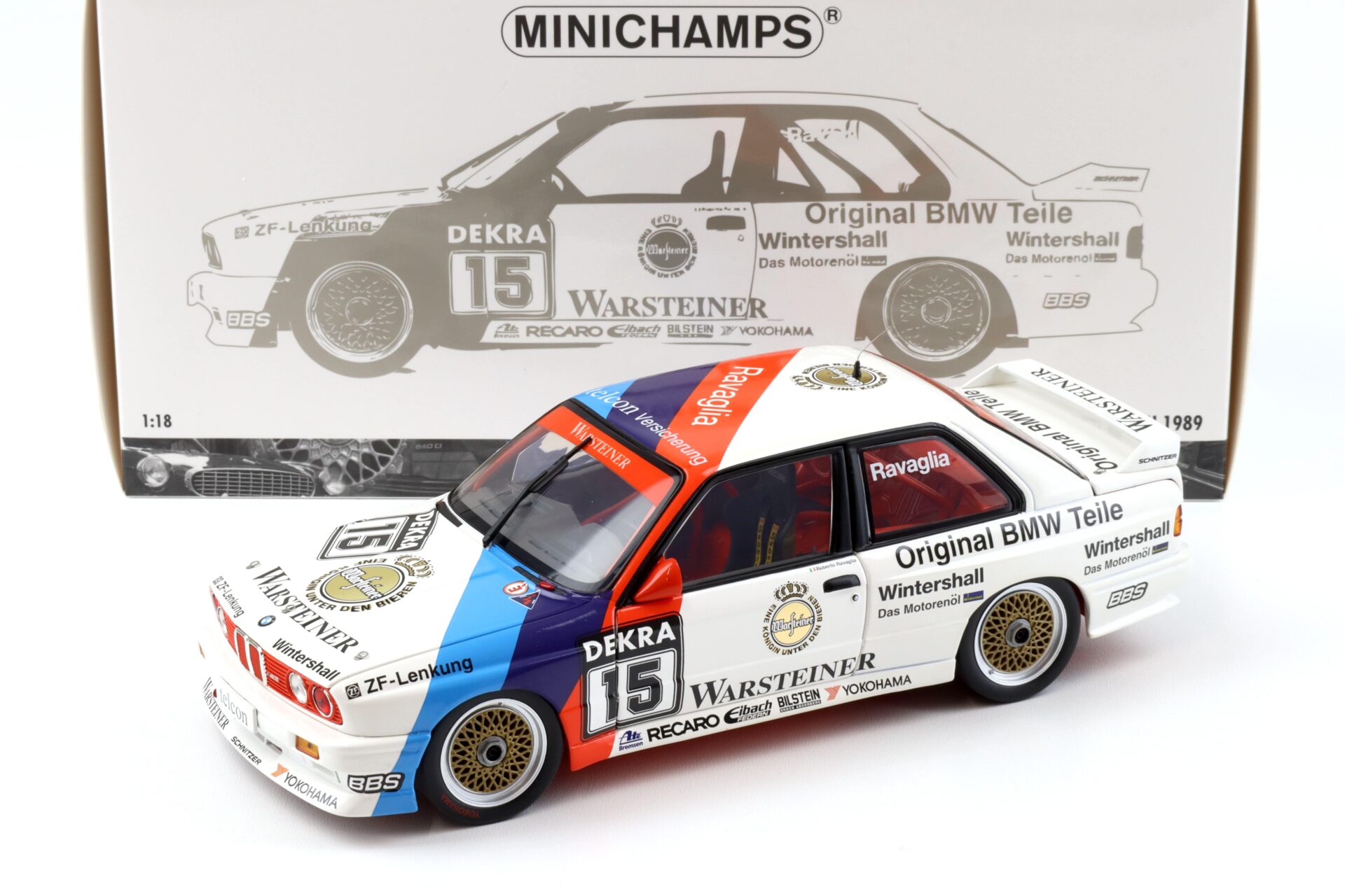 ID 91804 orig.jpg 1:18 Minichamps BMW M3 E30 DTM #15 R.Ravaglia DTM Champion 1989