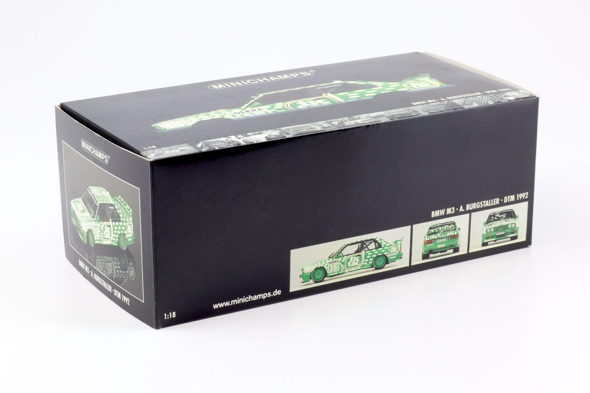 1:18 Minichamps BMW M3 E30 DTM TICTAC #35 A.Burgstaller DTM 1992