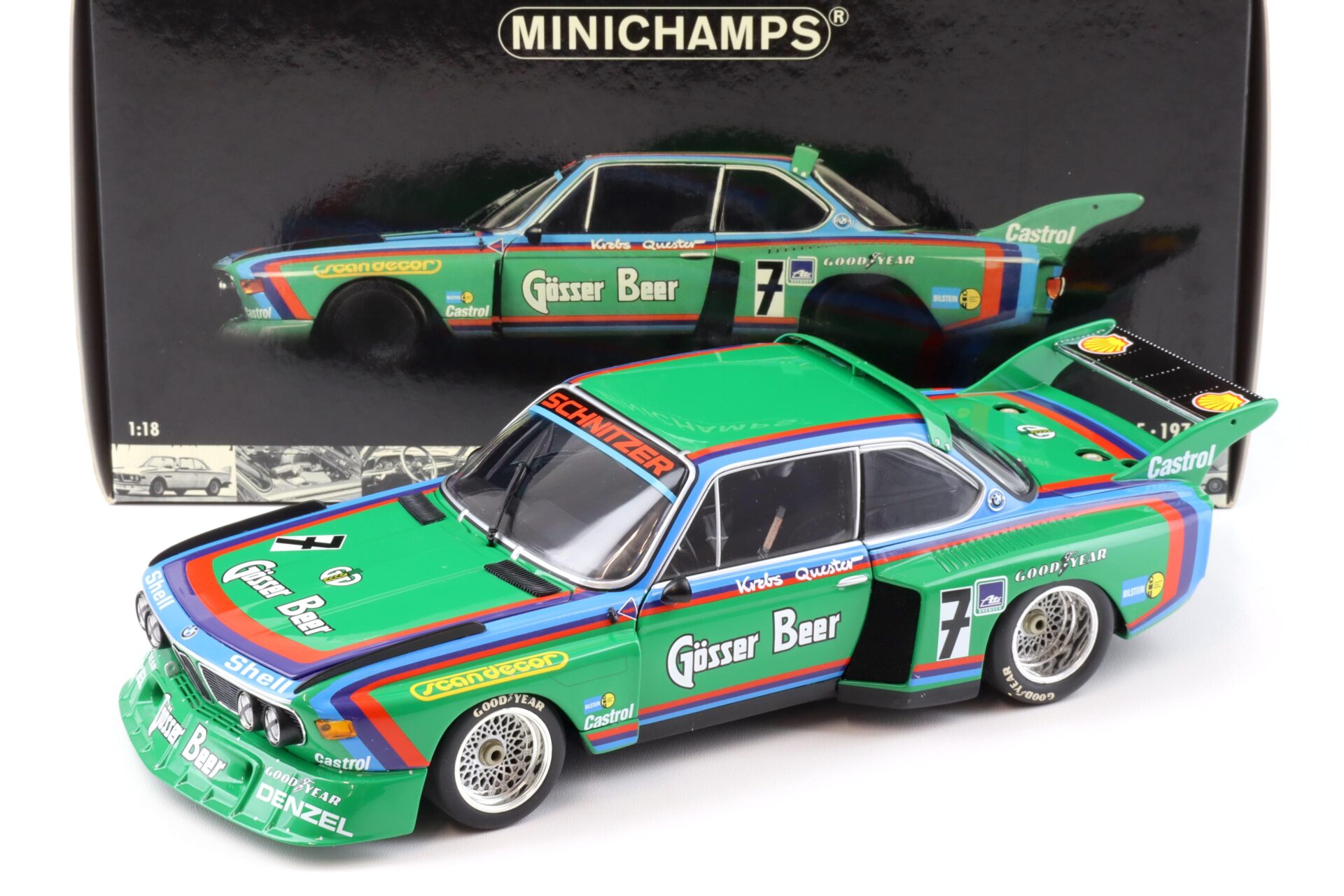 ID 92525 orig 1.jpg 1:18 Minichamps BMW 3.5 CSL Gr.5 GÖSSER Krebs/ Quester 1000km Nürburgring 1976