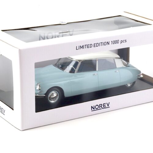 1:18 Norev Citroen DS 19 Clear blue & white 1959 - Image 4