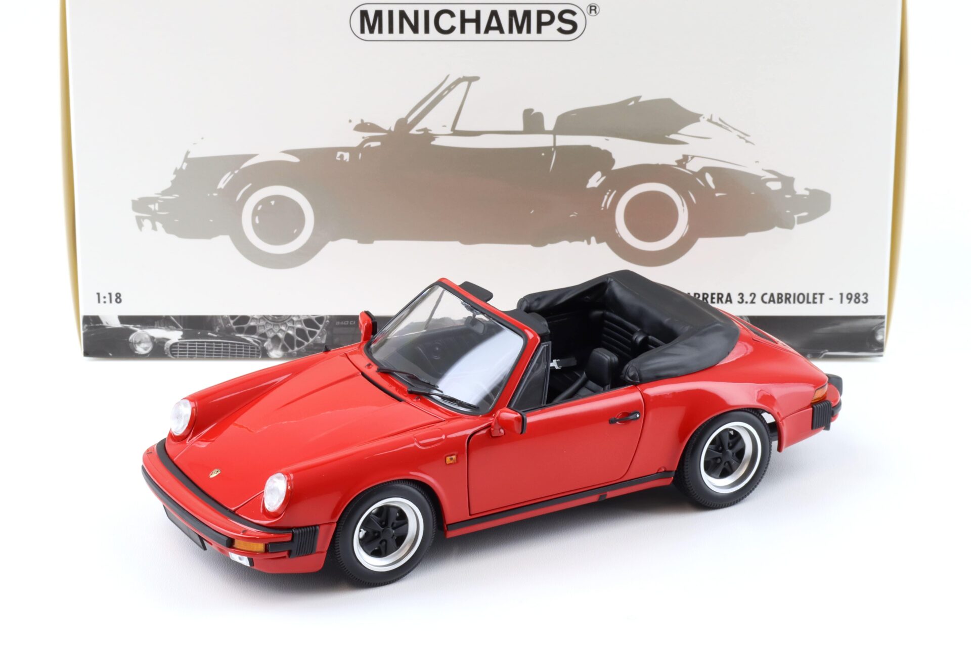 ID 92705 orig.jpg 1:18 Minichamps Porsche 911 Carrera 3.2 Cabriolet 1983 red