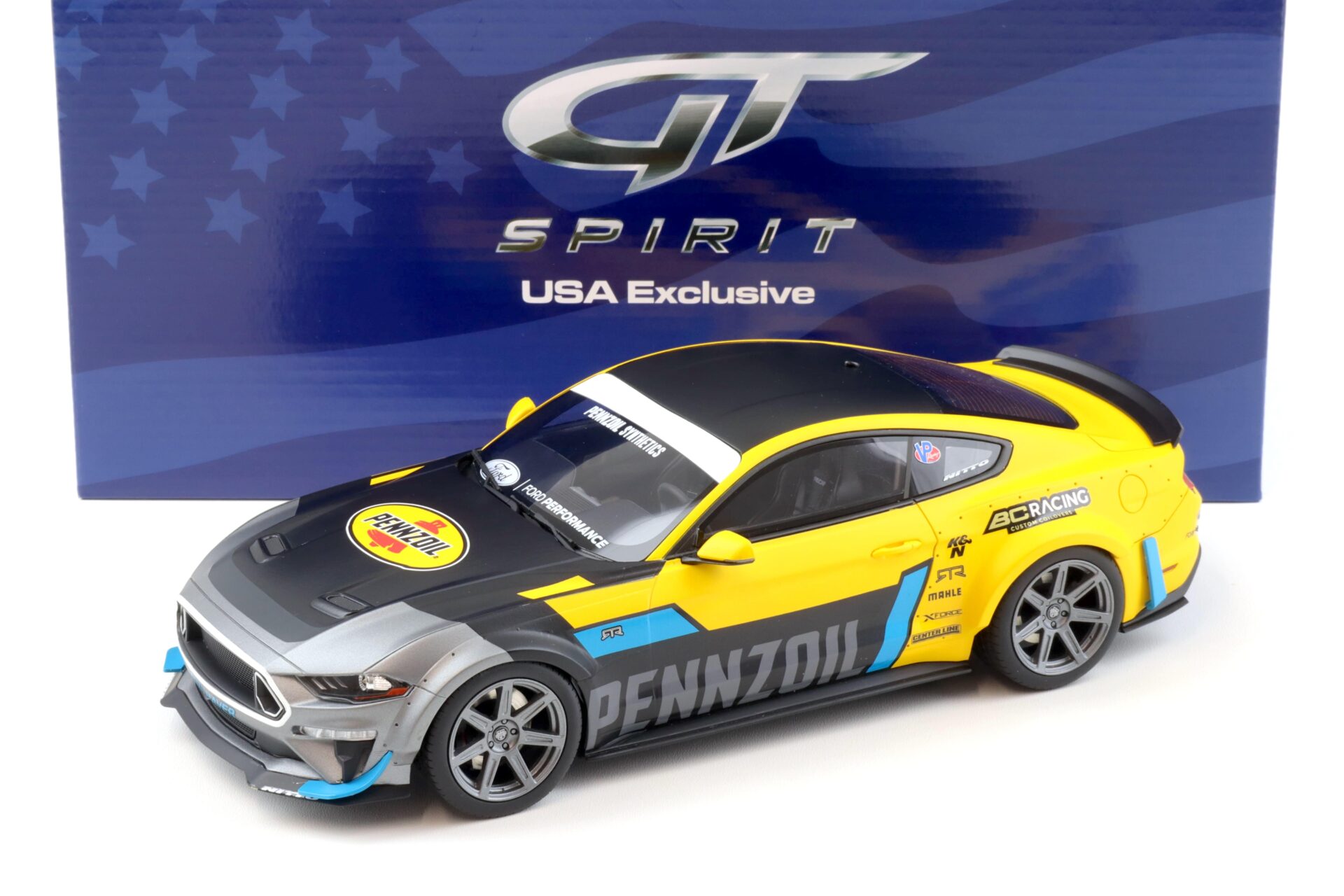 ID 92874 orig.jpg 1:18 GT Spirit ACME US056 Ford Mustang RTR Spec 5 Widebody Pennzoil 2021