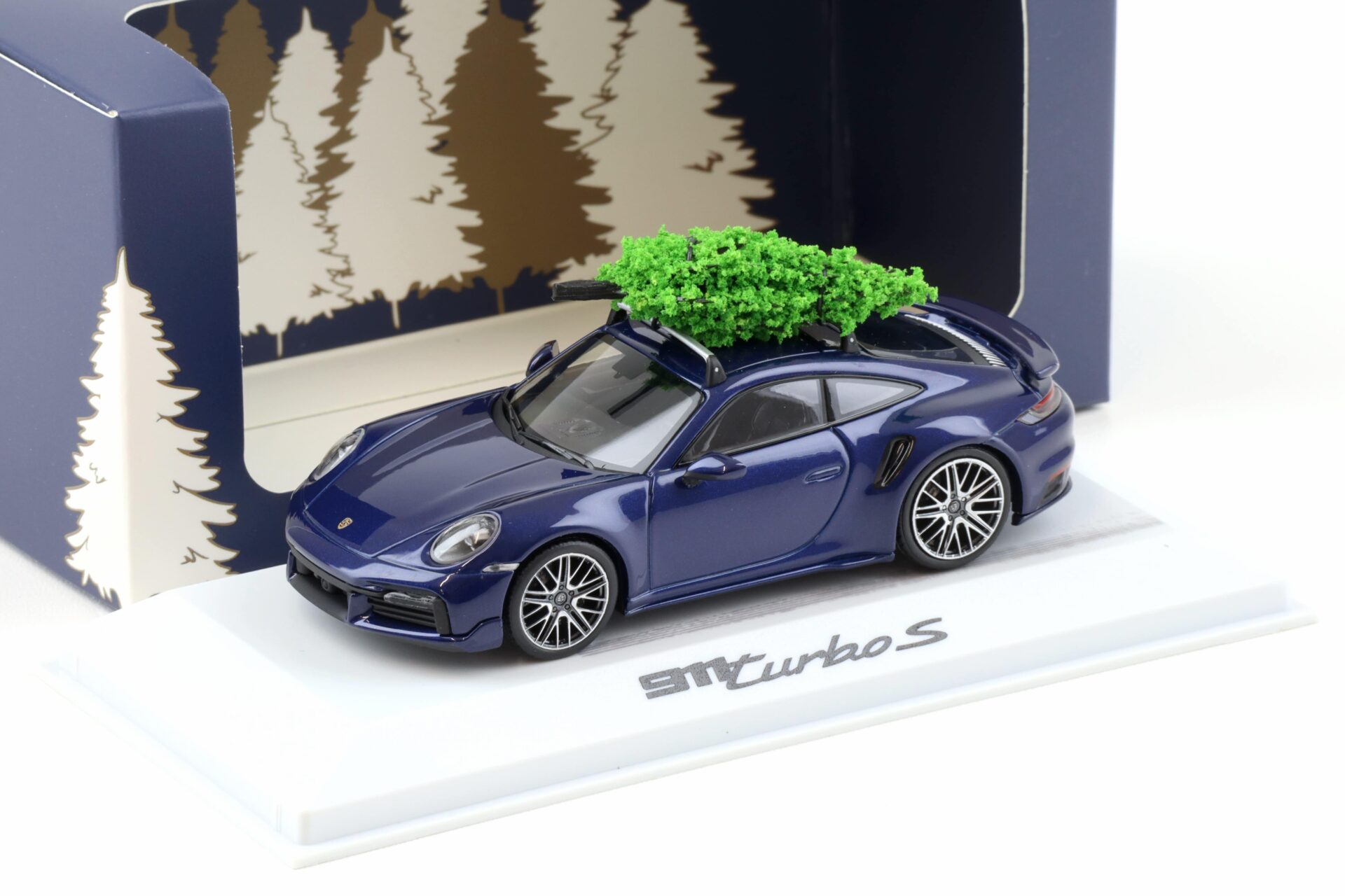 ID 93395 orig.jpg 1:43 Minichamps Porsche 911 992 Turbo S Weihnachten 2024 Enzian blue WAP DEALER