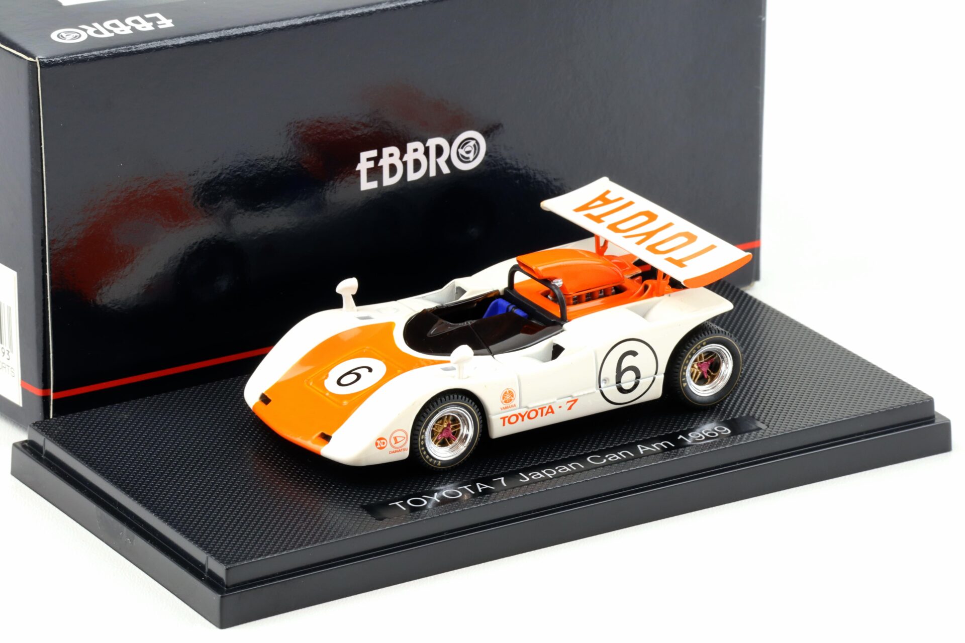 ID 93570 orig.jpg 1:43 Ebbro Toyota 7 Japan CAN-AM 1969 #6 white/ orange