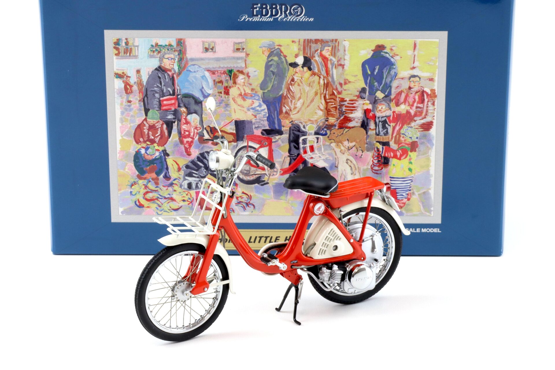 1:10 Ebbro Premium Honda Little Honda P25 little motorcycle red/ white