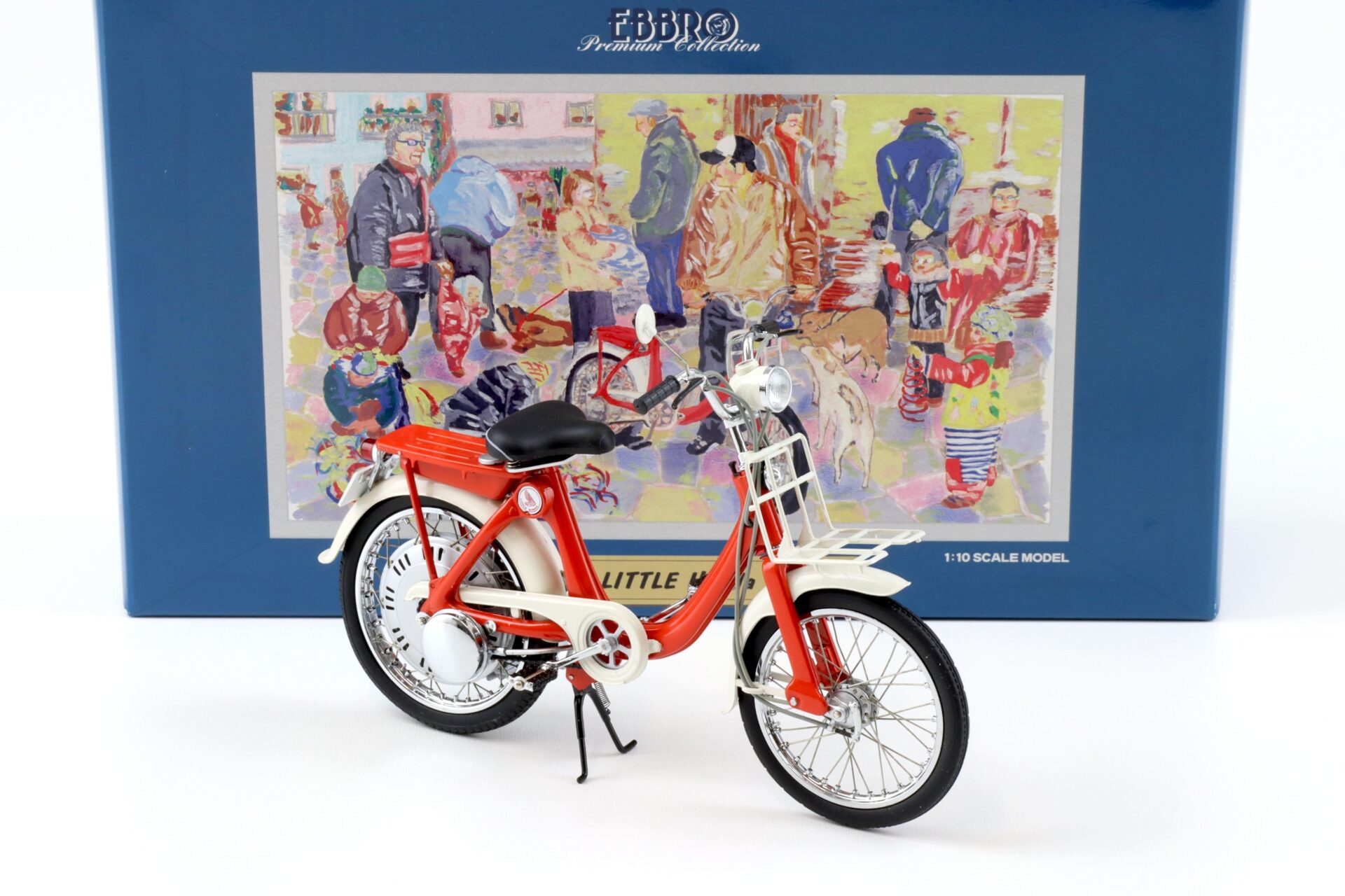 1:10 Ebbro Premium Honda Little Honda P25 little motorcycle red/ white