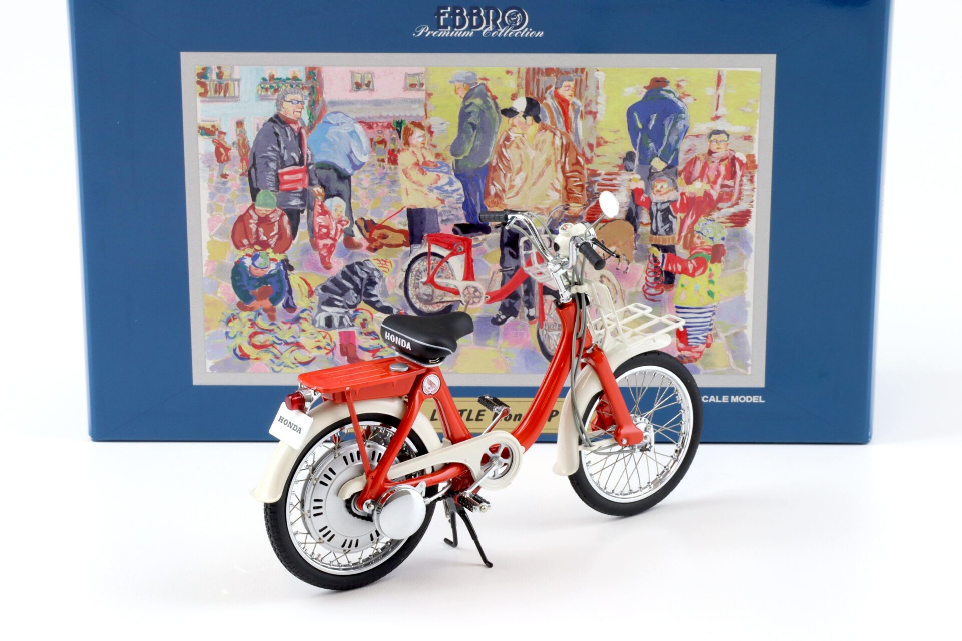 1:10 Ebbro Premium Honda Little Honda P25 little motorcycle red/ white