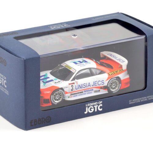 1:43 Ebbro Nissan Skyline R33 UNISIA JECS SKYLINE JGTC 1998 #3 white - Image 3